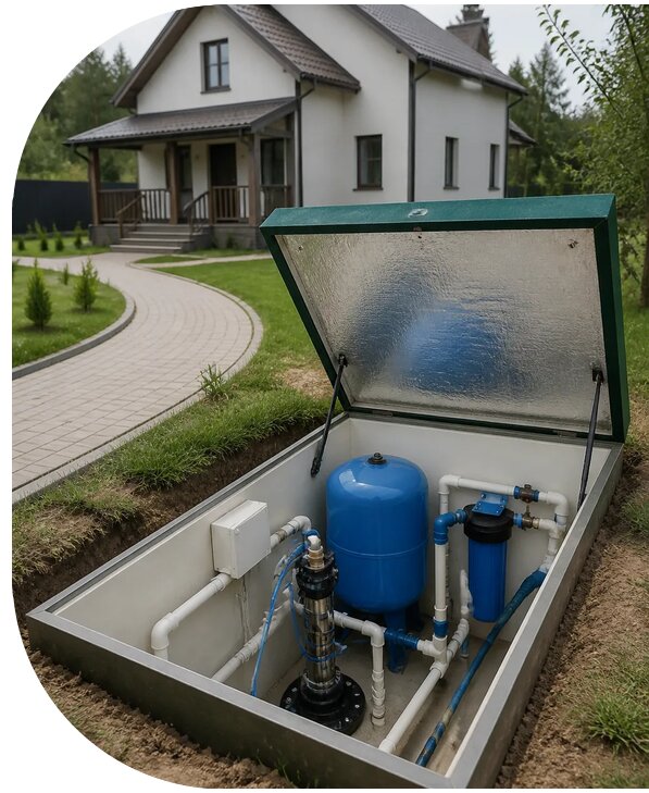 Автономное водоснабжение дома в Тольятти от 155130 р. | АПаруса-Тля